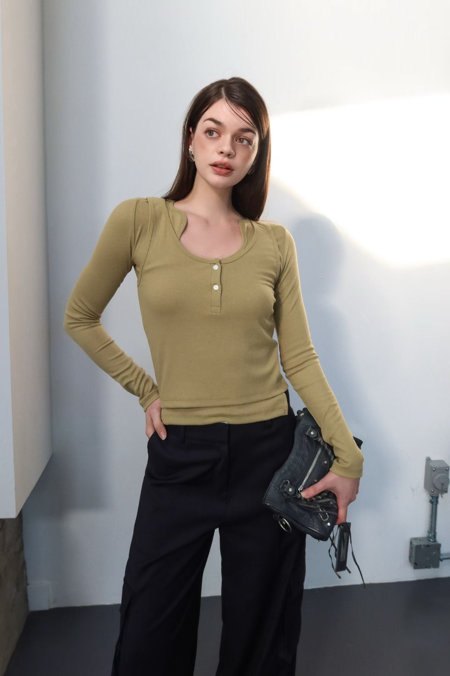 Hourglass Long Sleeves & Tank Top 2pcs Set