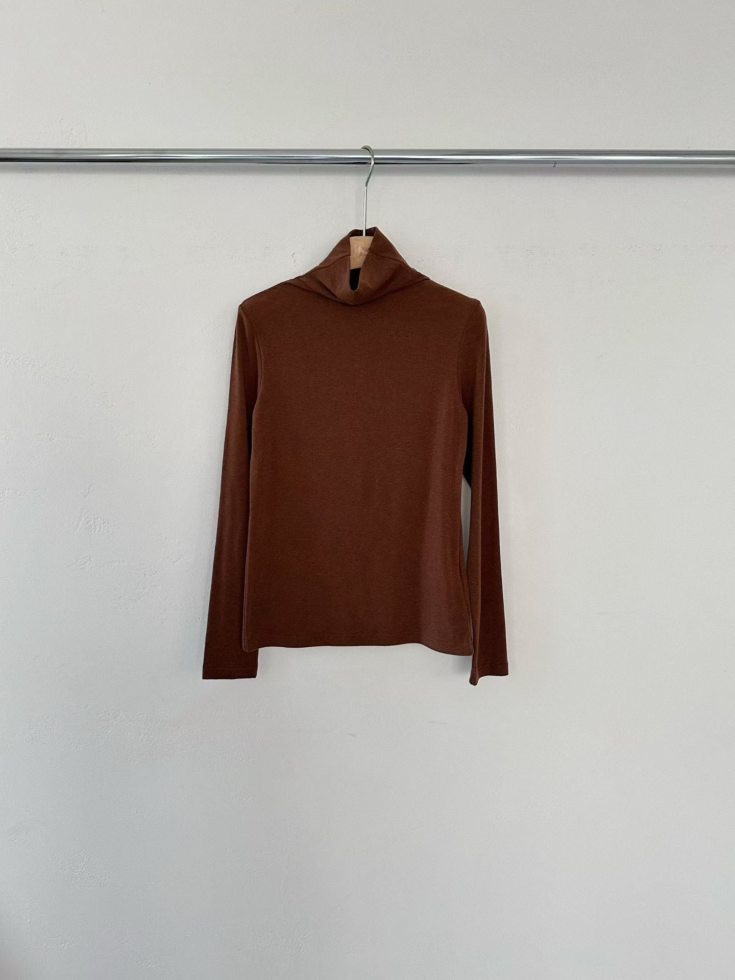 [Premium] Cashmere Tencel Lightweight High Neck Top