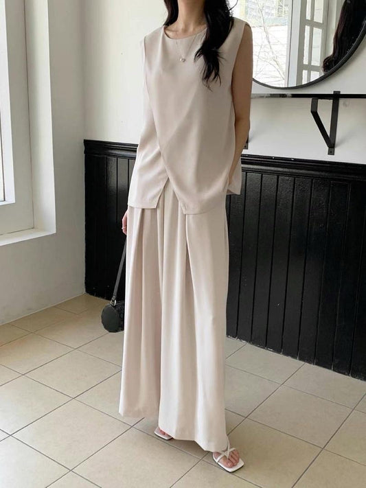 Draping Pants with Simple Pleats | 仙氣垂感長褲