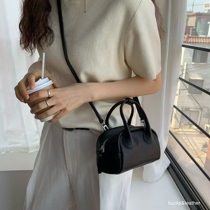 【Monotour 連線】Bucks & Leather Mini Cutie Lambskin Bowling Bag