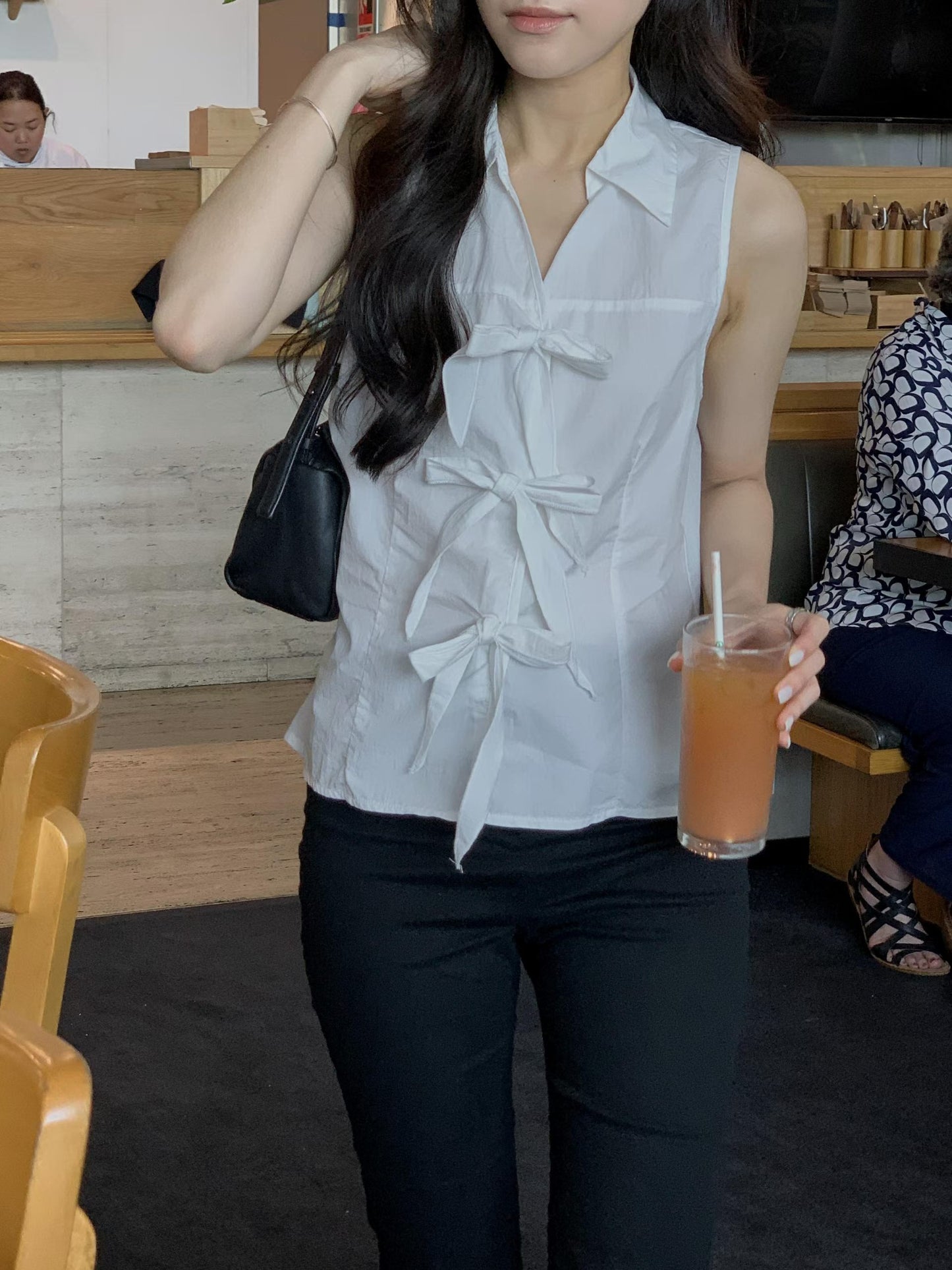 Dolly Ribbon-Accent Top | 蝴蝶綁結背心