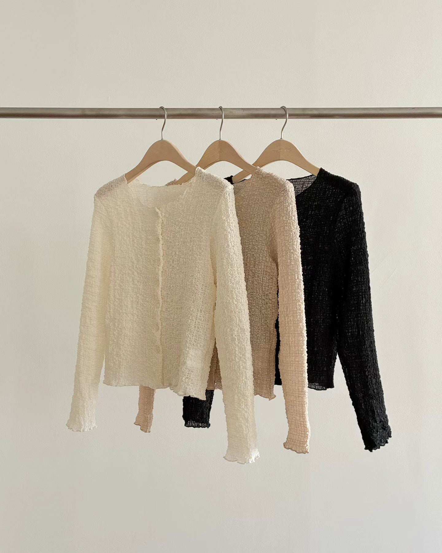 [簡約仙氣] Graceful Crinkle Weightless Cloud Cardigan
