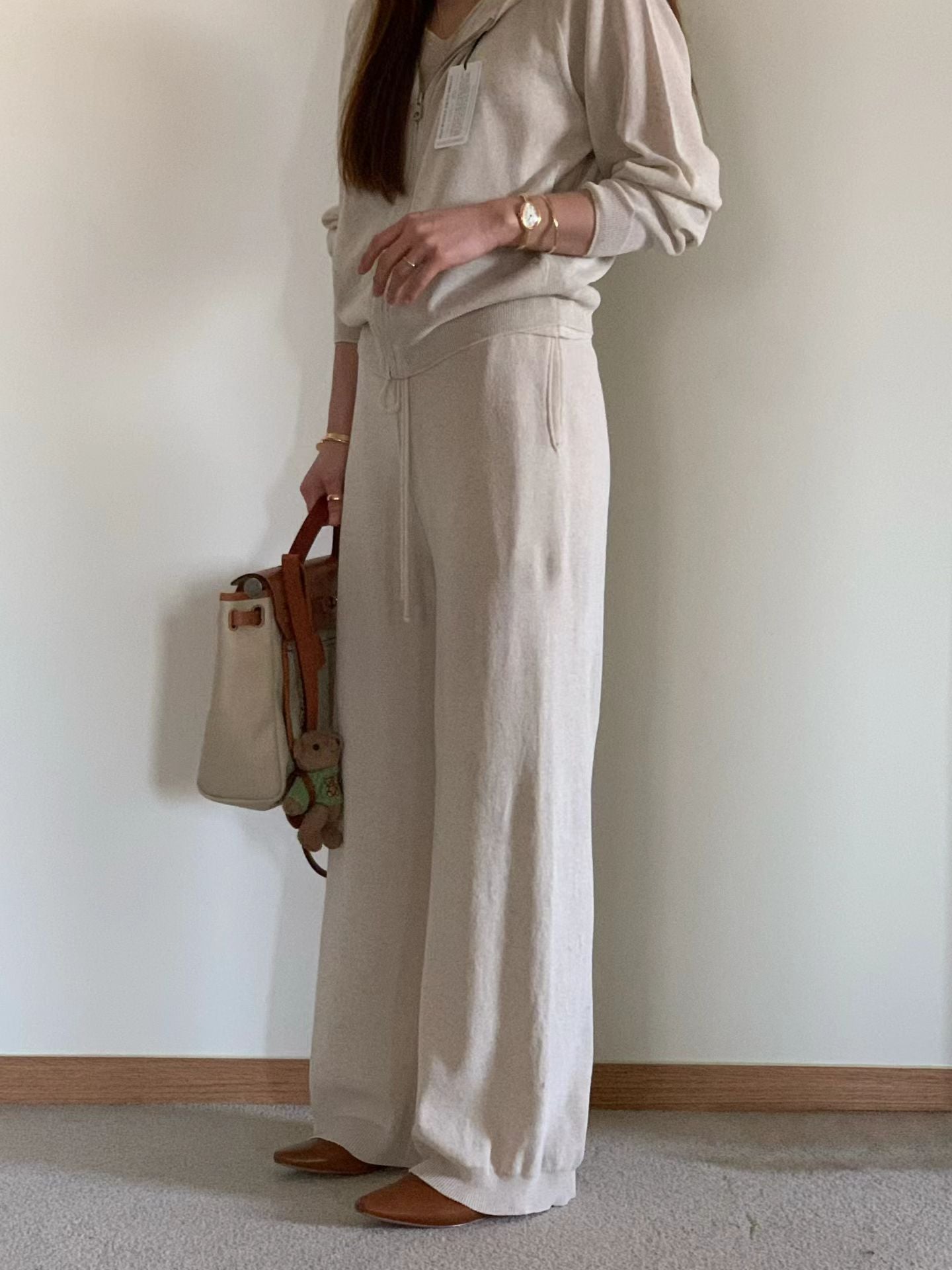 [𝑳𝒊𝒏𝒆𝒏 𝑬𝒅𝒊𝒕] Wholegarment - Casual Sweat Jacket