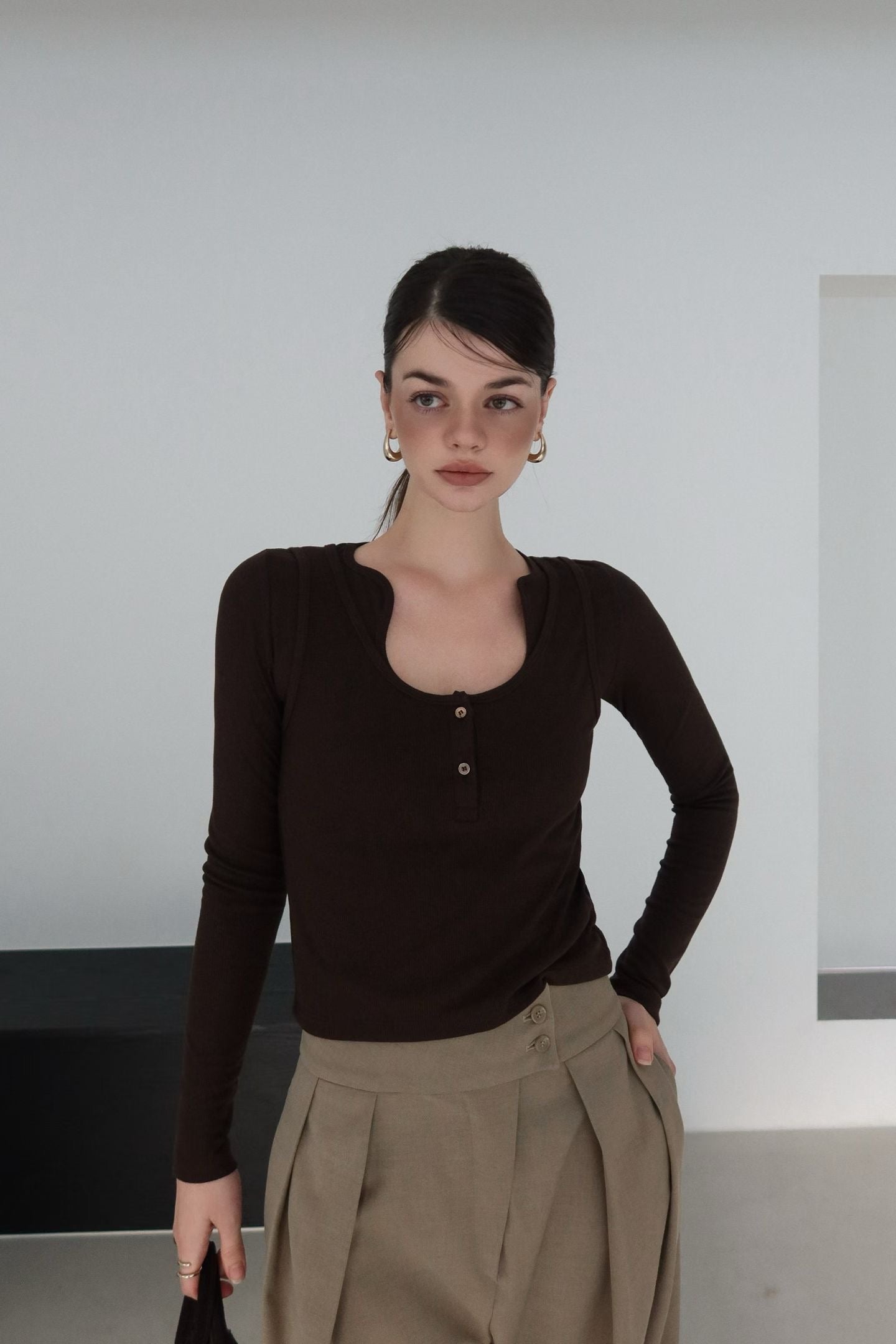 Hourglass Long Sleeves & Tank Top 2pcs Set