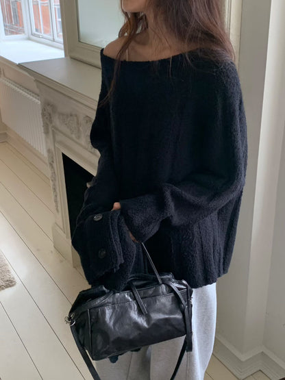 【簡約老錢風 Must Get】Wide Ribbed Cozy Wool Knit | 毛茸茸闊羅紋羊毛針織