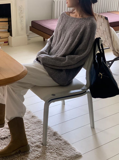 【簡約老錢風 Must Get】Wide Ribbed Cozy Wool Knit | 毛茸茸闊羅紋羊毛針織