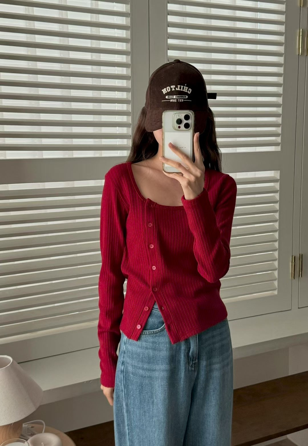 [連線壓軸加碼款] Winter Basic Side Button Up Top | 百搭側鈕扣方領Top￼