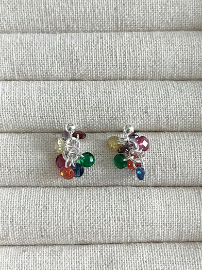 Sheer Bead Cluster Earrings | 清透小束珠耳環