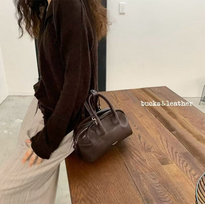 【Monotour 連線】Bucks & Leather Mini Cutie Lambskin Bowling Bag