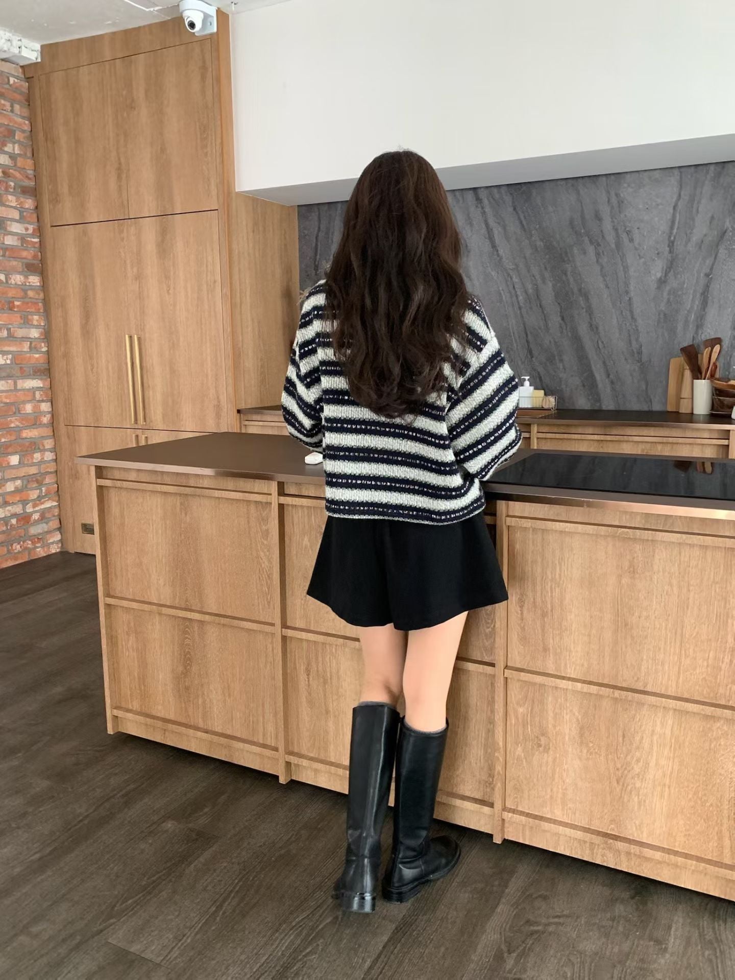 The Mariner Striped Knit | 細緻條紋圓領Top