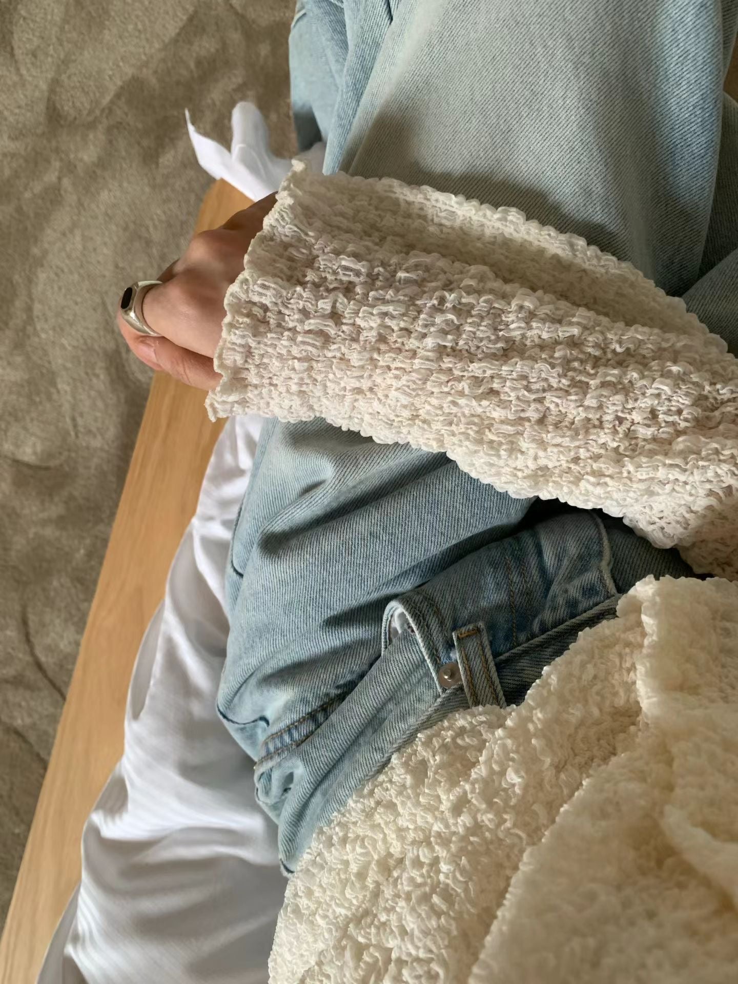 [簡約仙氣] Graceful Crinkle Weightless Cloud Cardigan