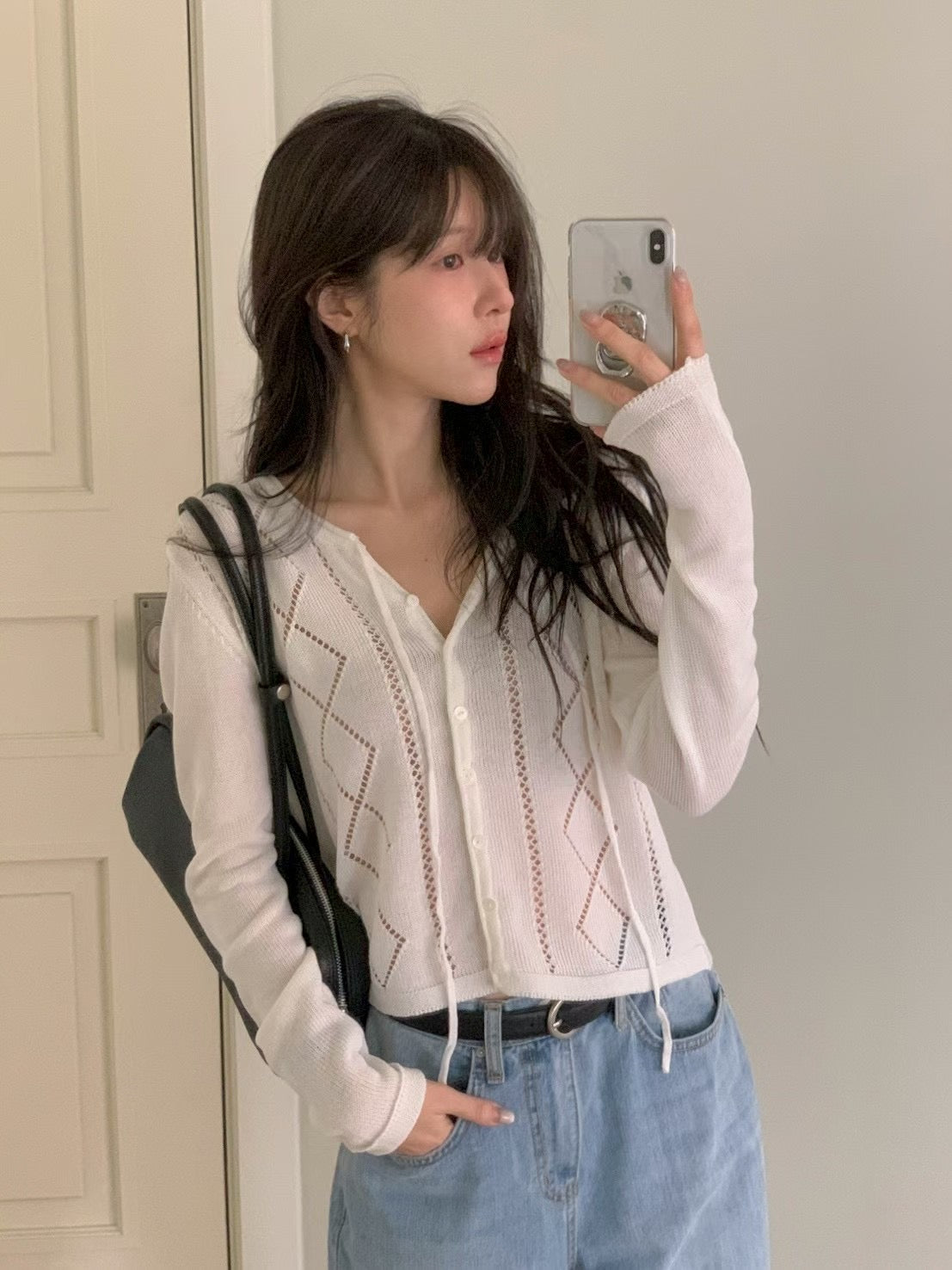Delicate Cross Weaving Top