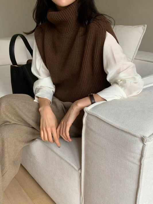 Cashmere & Merino Wool Knitted Vest