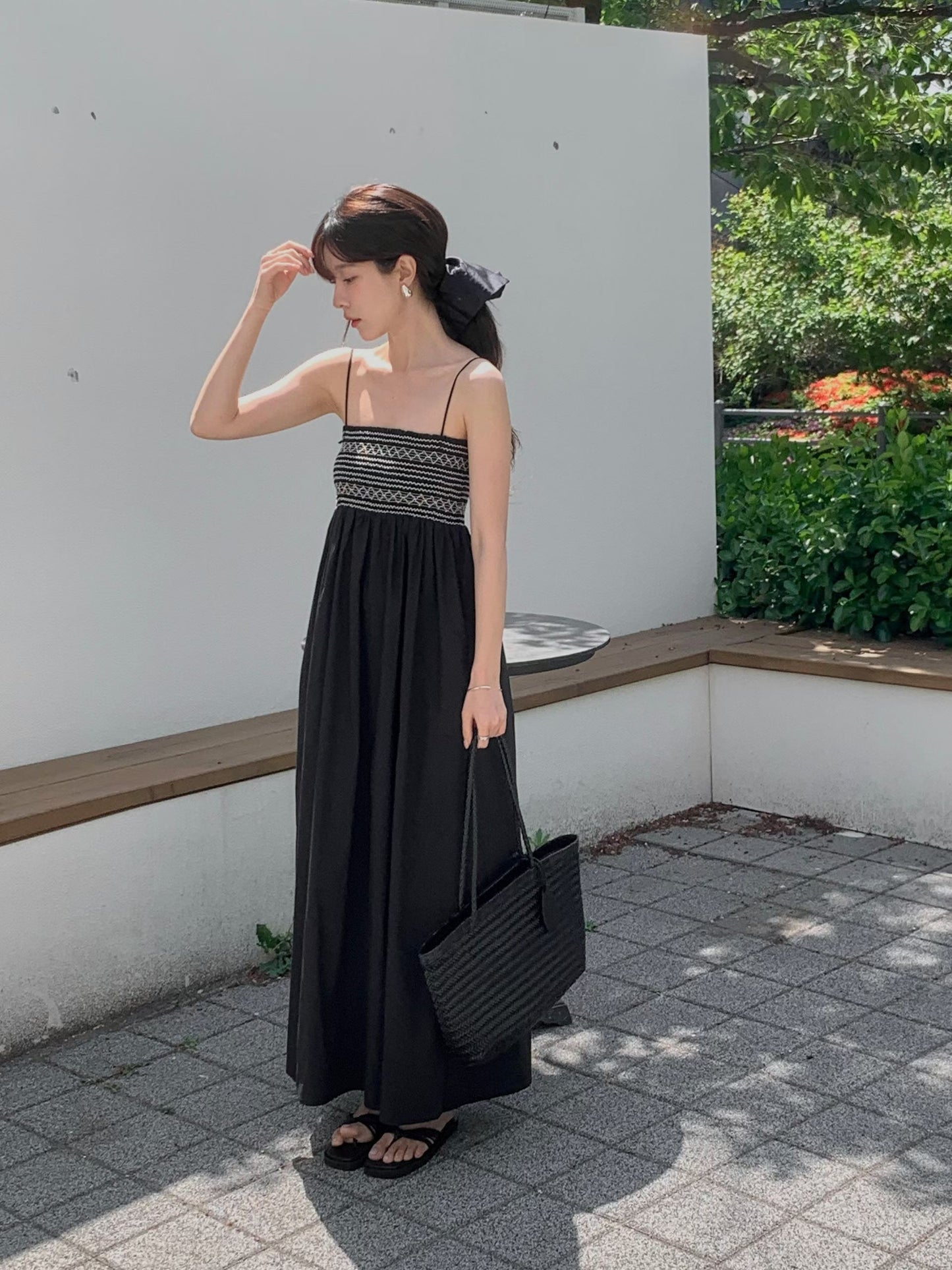 Bohemian Spaghetti Strap OPS | 民族風吊帶飄逸長裙