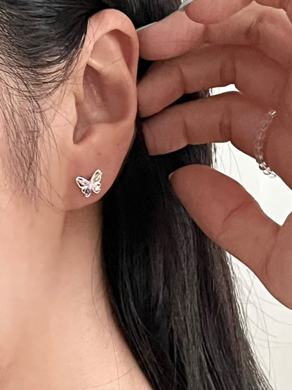 Dainty Butterfly Drop Earrings | 蝴蝶小點綴耳環￼