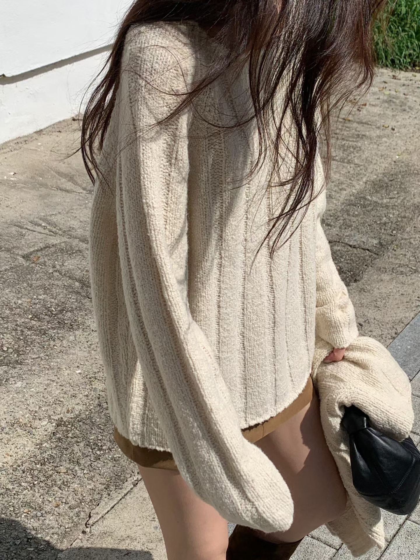 【簡約老錢風 Must Get】Wide Ribbed Cozy Wool Knit | 毛茸茸闊羅紋羊毛針織