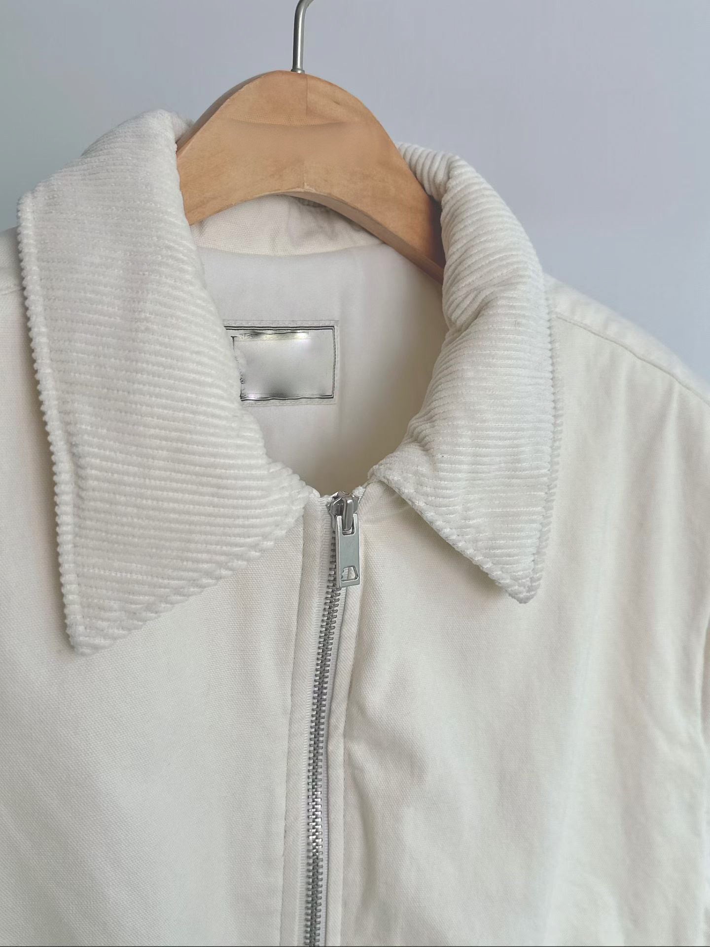 Corduroy Collar Quilted Vest Jacket | 燈芯絨領夾綿背心外套