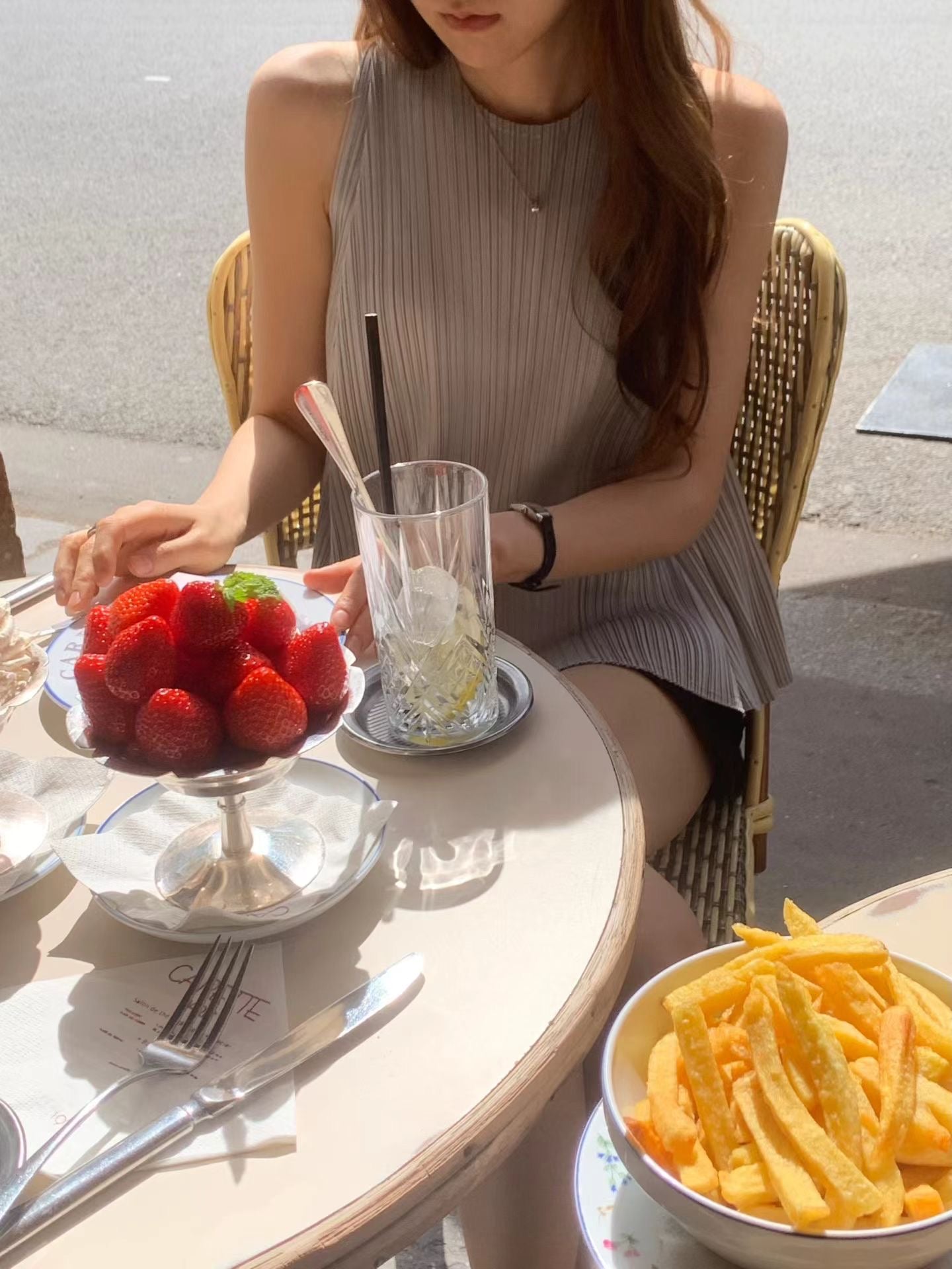 Soft Sheen Pleated Peplum Blouse