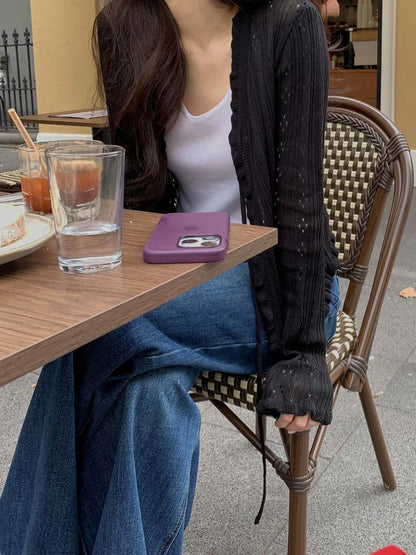 Crochet Ribbon Cardigan | 細緻鈎針綁結外套