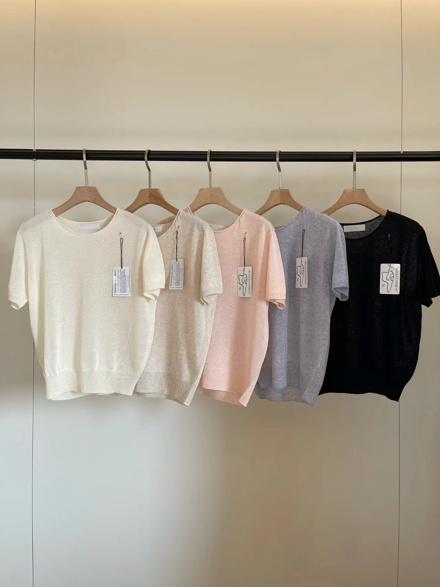 [𝑳𝒊𝒏𝒆𝒏 𝑬𝒅𝒊𝒕] Wholegarment Baby Fluff Short Sleeves Top