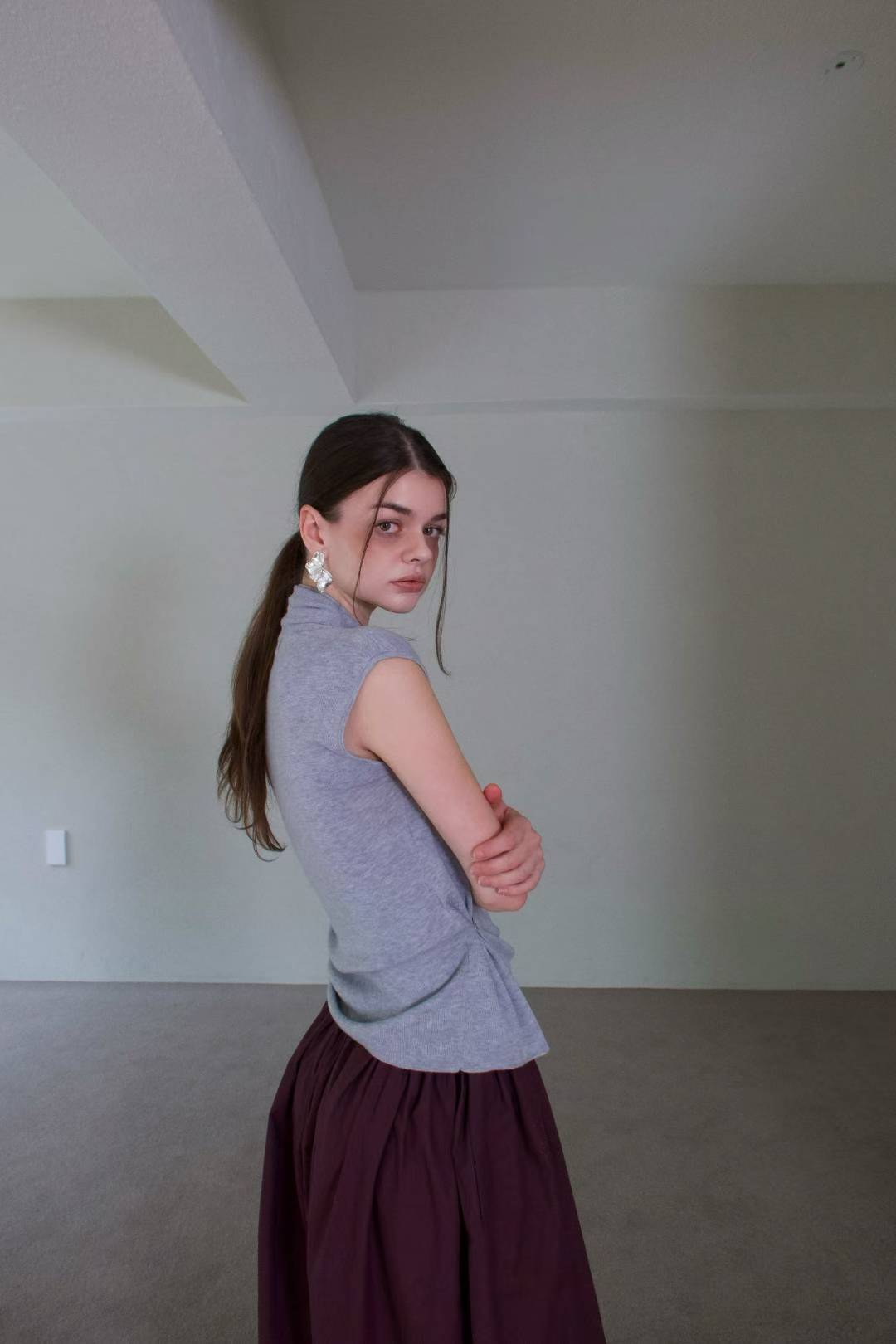 Sasha Side Button Wrap Top