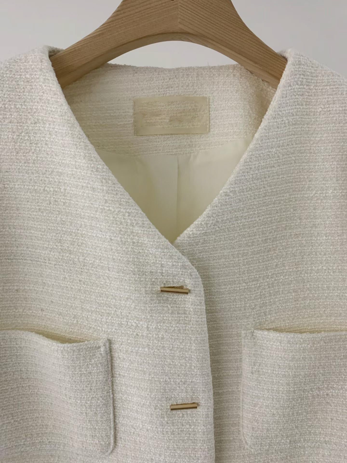 【One of a Kind】Flat Bar Tweed Blazer