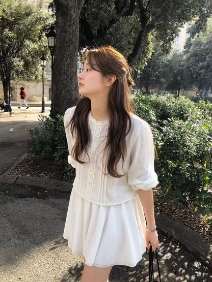簡約復古風小圓領襯衫 | The Classique Romance Blouse