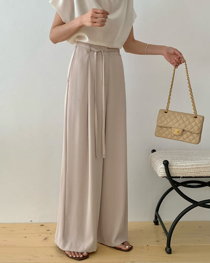 Effortless Office Chic Pants | 氣質垂墜直筒長褲