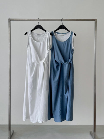《1套2件》2-pcs Layered Side-Tie OPS | 側綁帶疊穿層次 OPS
