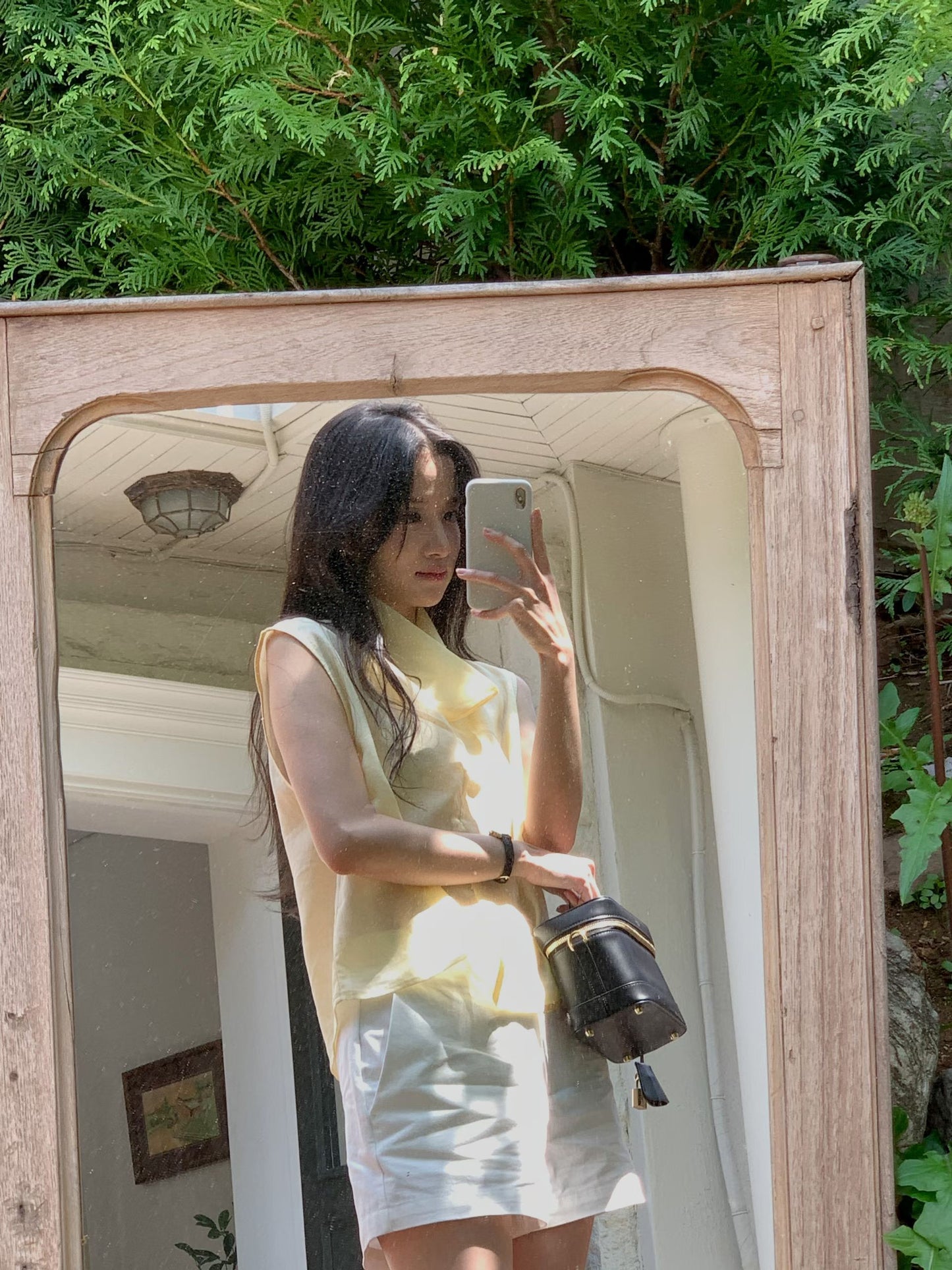 Drape Collar Chiffon Blouse | 垂感領口雪紡襯衫￼