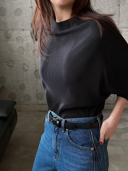 [暴美！] Ultra Soft Pleated Blouse | 中領優雅小摺皺上衣￼￼