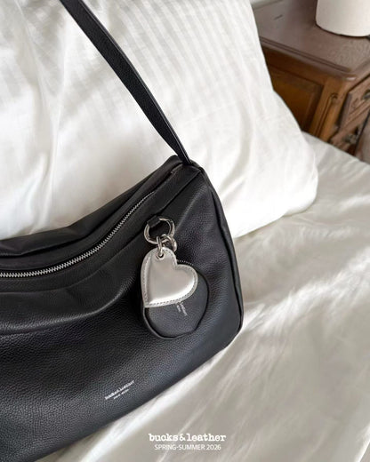 Bucks & Leather Calf Leather Chic  Lunchbox Shoulder Bag | 小牛皮方形上膊包包