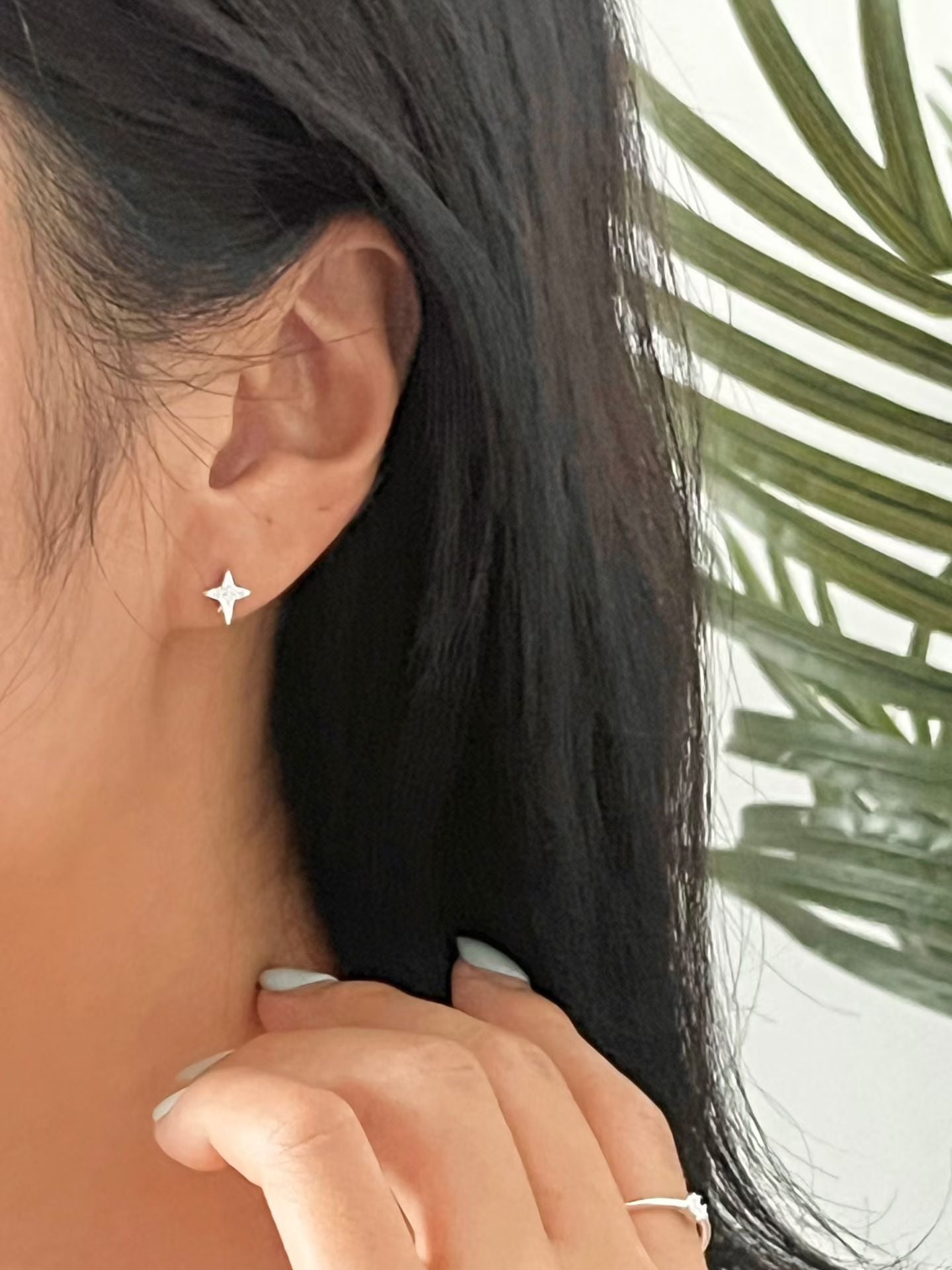Polaris Star Earrings | 閃鑽北極星耳環￼