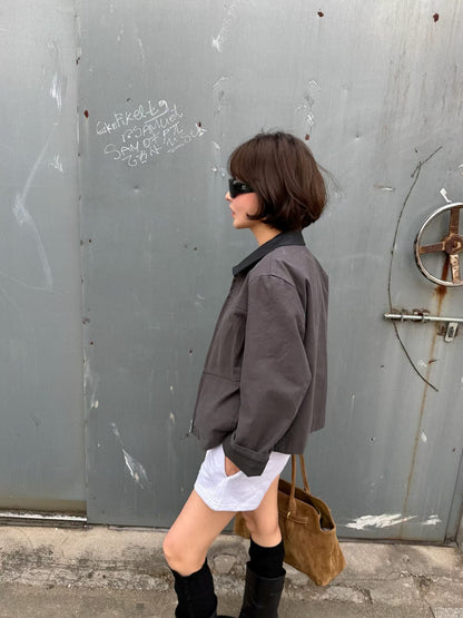 Timeless Chic Spring Utility Jacket