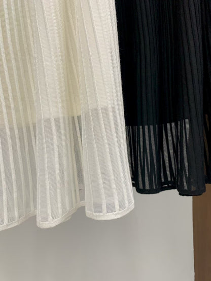 Delicate Fluted Midi Skirt | 唯美層次波紋中長裙