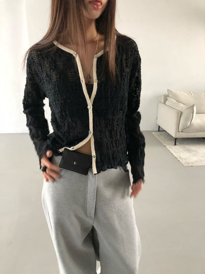 Delicate Crochet Cardigan 鈎織通花小外套