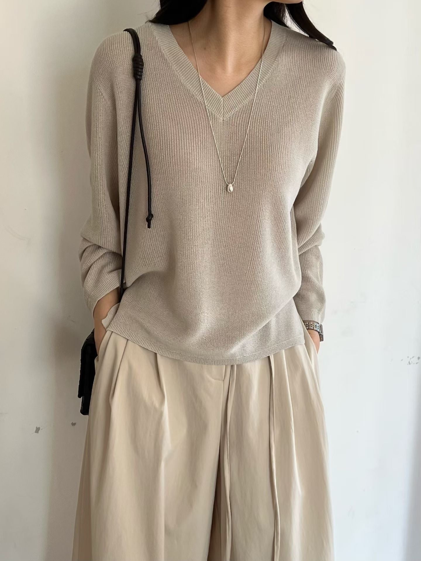 [𝑳𝒊𝒏𝒆𝒏 𝑬𝒅𝒊𝒕] Featherlight Soft Linen Cover-up | 飄羽天絲混麻罩衫