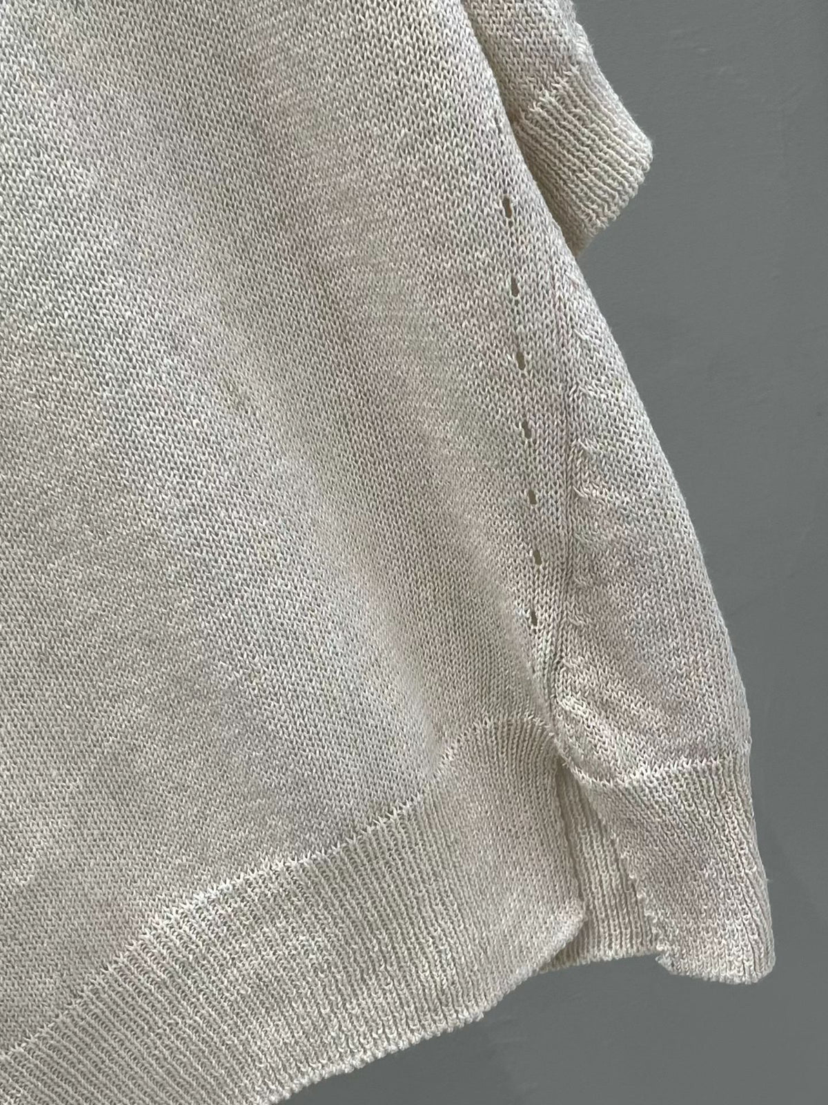 Ribbed Details Tencel Blend Knit | 羅紋天絲針織上衣