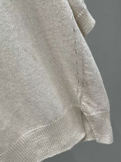 Ribbed Details Tencel Blend Knit | 羅紋天絲針織上衣