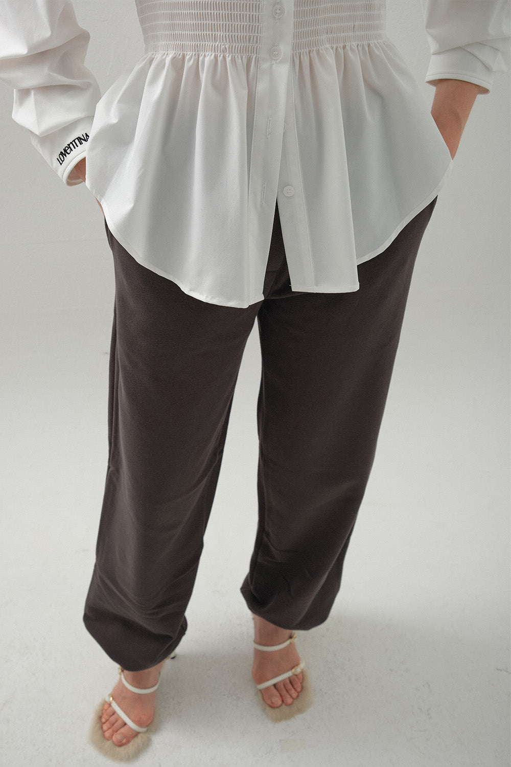 The Selena Cinched Waist Blouse | 復古束腰襯衫￼