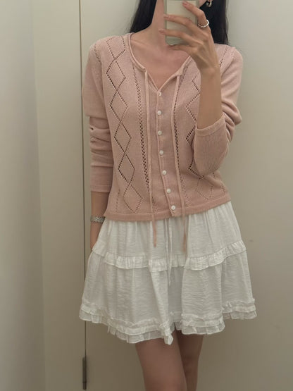 Delicate Cross Weaving Top