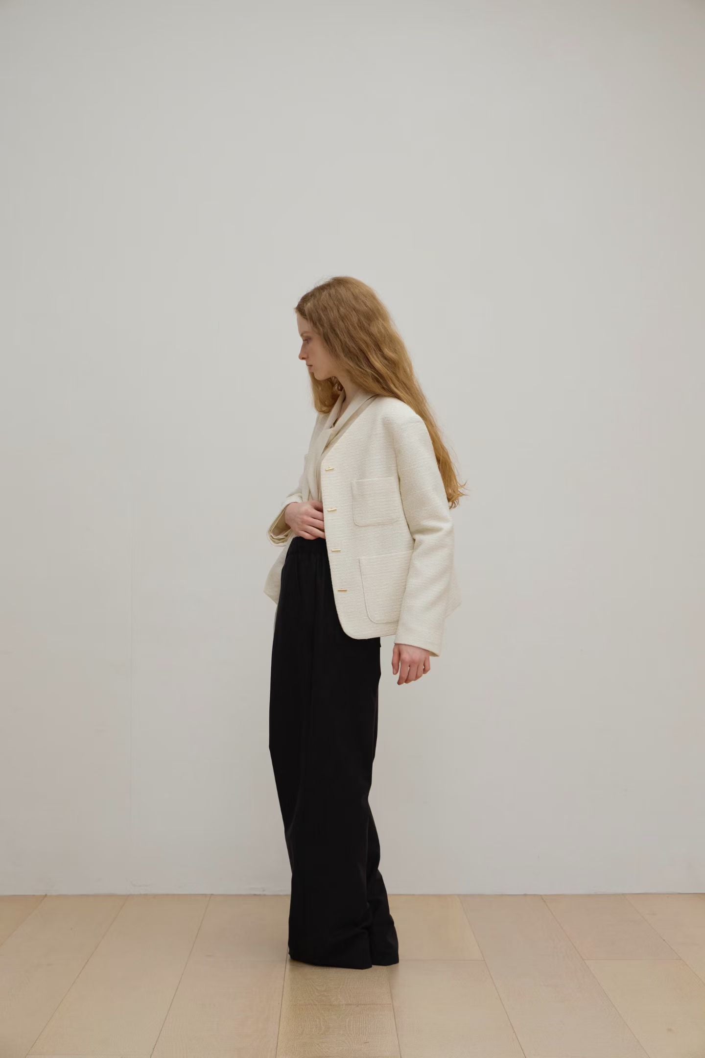 【One of a Kind】Flat Bar Tweed Blazer