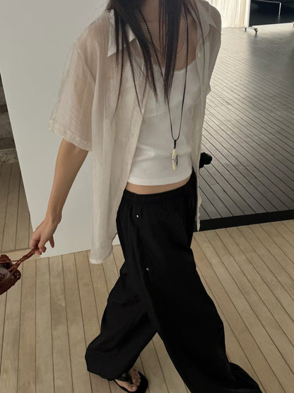 Elegant Sheer Summer Shirt | 柔和透膚防曬襯衫￼￼