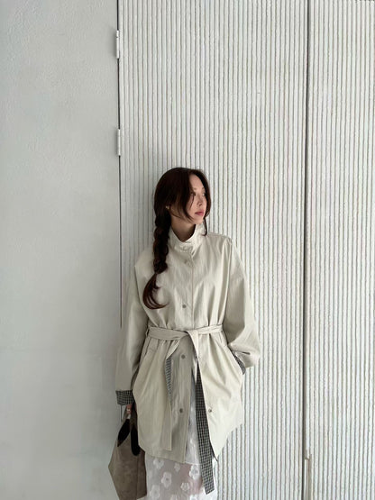 <Premium 一件多穿> Reversible Long Field Jacket | 雙面質感中長版外套