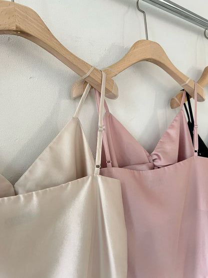【絕美設計！】Silky Twist Bow Cami | 緞感蝴蝶細肩帶背心