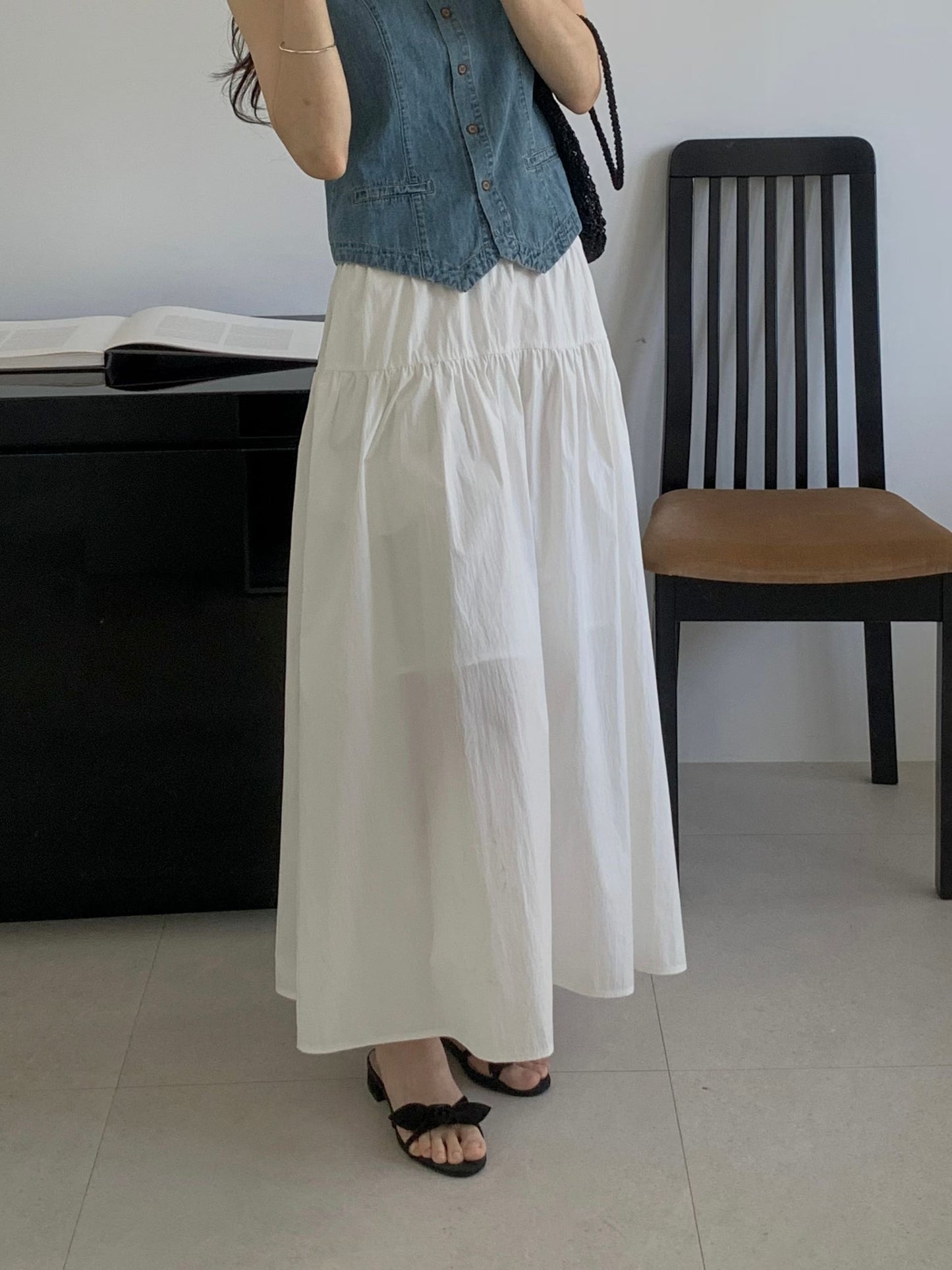 Summer Cotton Cargo Skirt | 夏日純棉長裙