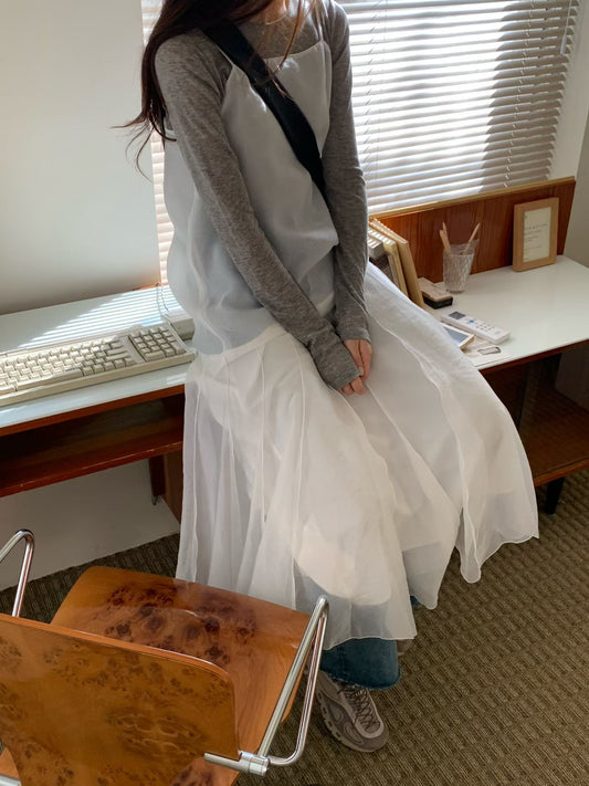 Tencel Chiffon Runaway Dress | 天絲夢幻飄飄裙