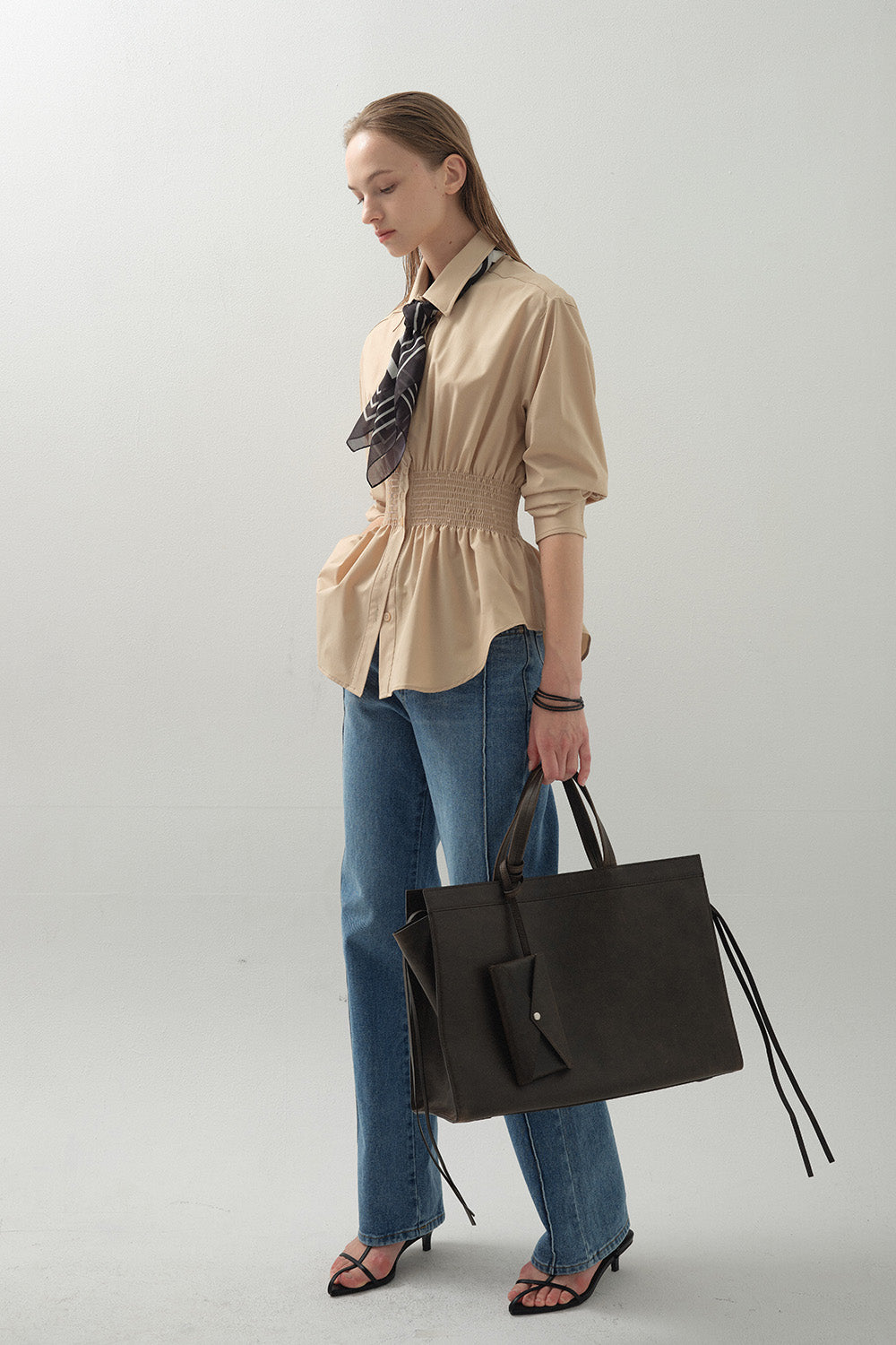 The Selena Cinched Waist Blouse | 復古束腰襯衫￼