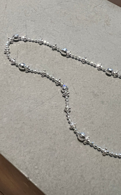 Dainty Heart Micro Bead Bracelet | 迷你銀珠小愛心手鏈￼
