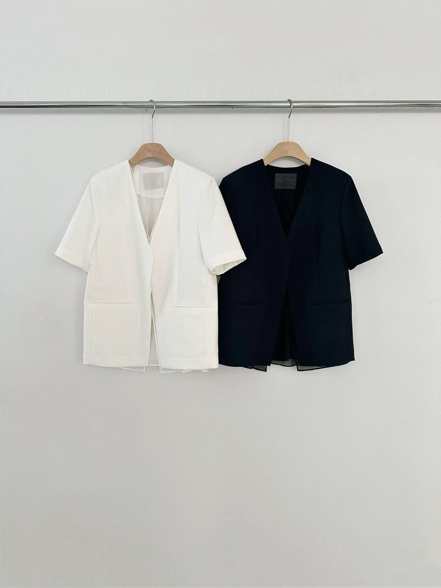 Lace-Trim Layered Blazer | 蕾絲滾邊拼接西裝外套